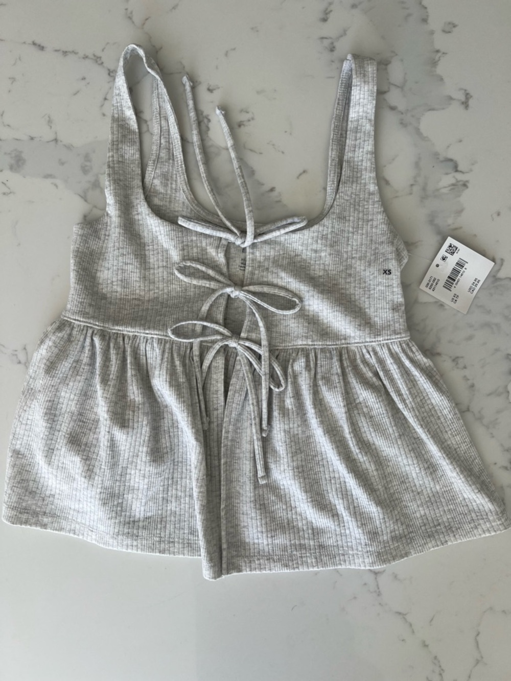 American Eagle Babydoll Front Tie Tank top